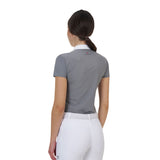 Equestro Ridertechnology women's competition polo shirt short sleeves and buttons