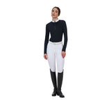 Equestro Ridertechnology women's competition polo shirt long sleeves and zip