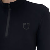 Equestro Ridertechnology women's training polo shirt long sleeves and zip