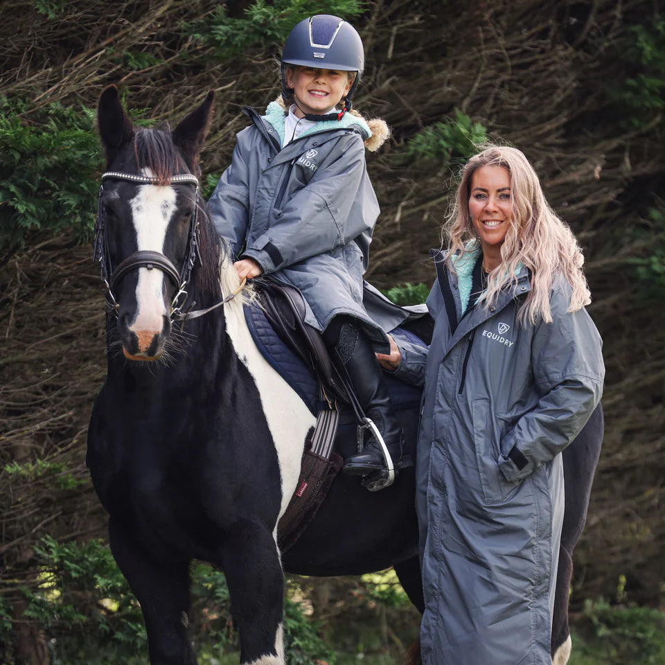 EQUIDRY Children's Thick Fleece Evolution #colour_grey-jade