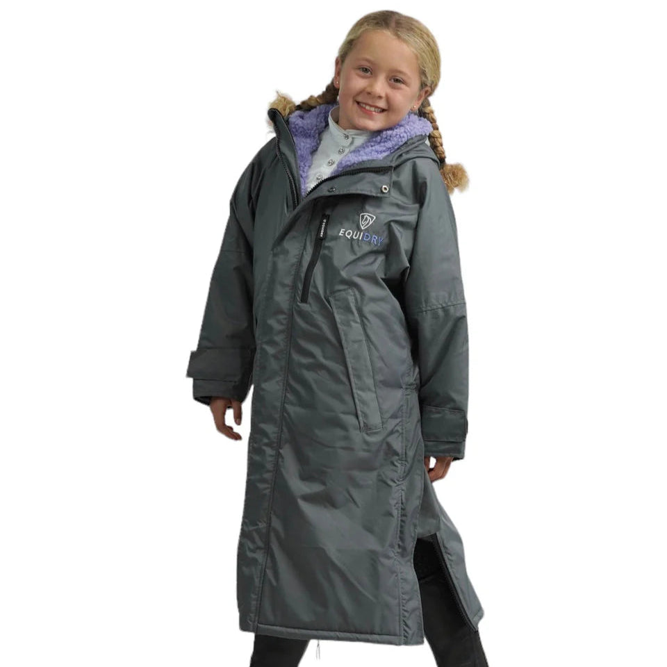 EQUIDRY Children's Thick Fleece Evolution #colour_grey-lilac