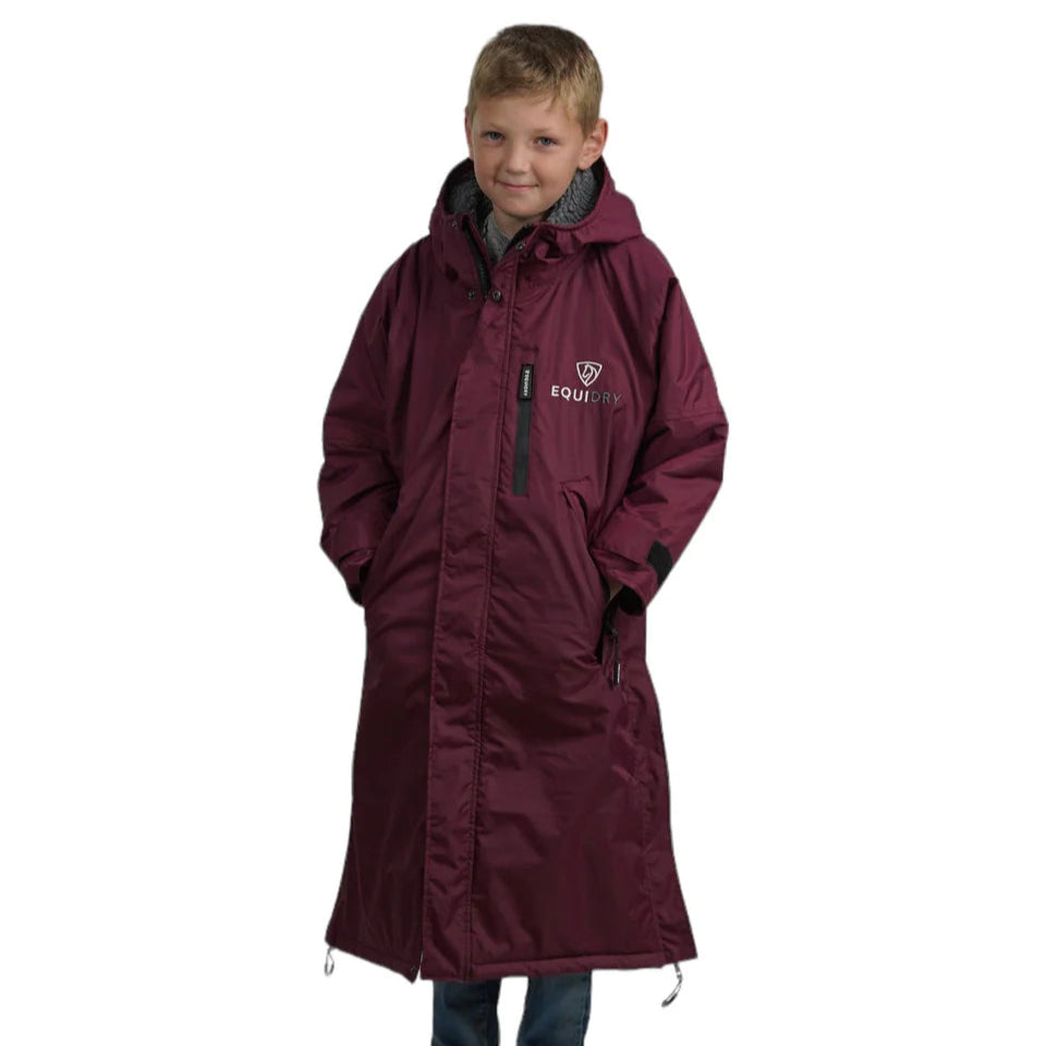 EQUIDRY Children's Thick Fleece Evolution #colour_plum-grey