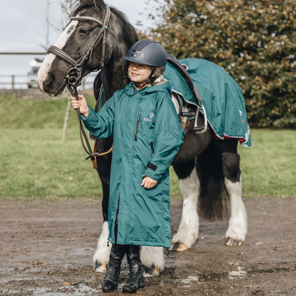 EQUIDRY Children's Thin Fleece Evolution #colour_teal-grey