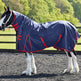 Firefoot 100g Fixed Neck Turnout Rug #colour_navy-red