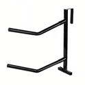 GS Equestrian & Country Double Hook Over Saddle Rack #colour_black