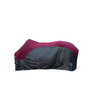 HKM Fly Rug With Fleece -Comfort- #colour_dark-red-black