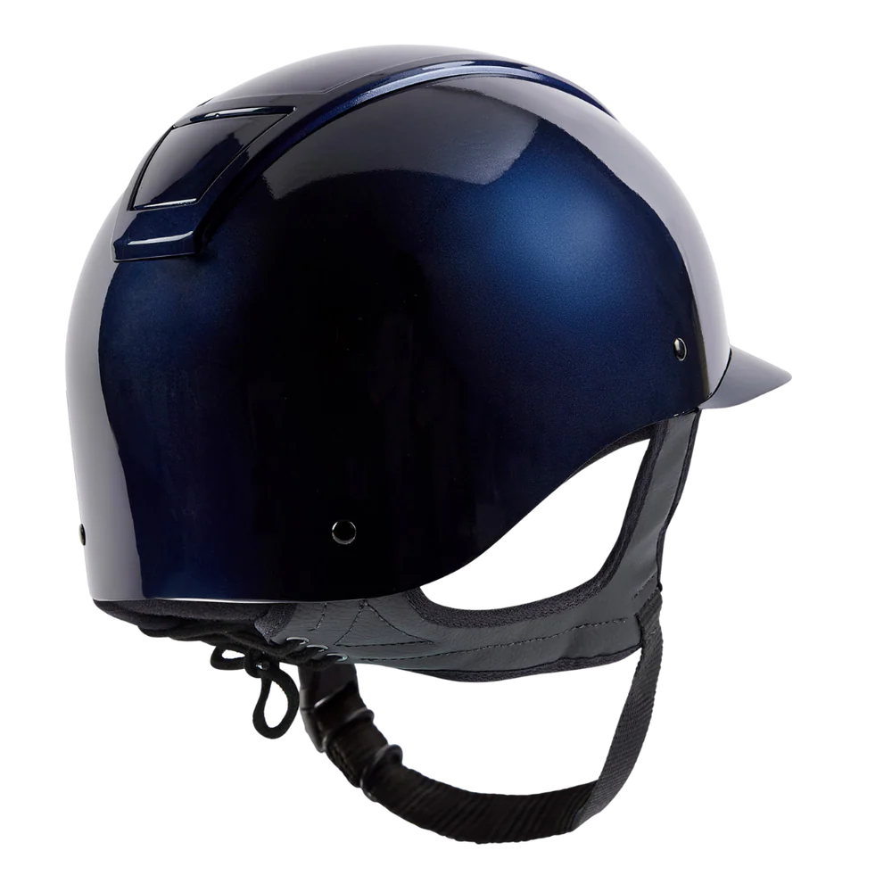 Champion Insight Oval Standard Peak Riding Hat #colour_metallic-navy