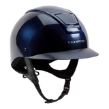 Champion Insight Oval Standard Peak Riding Hat #colour_metallic-navy