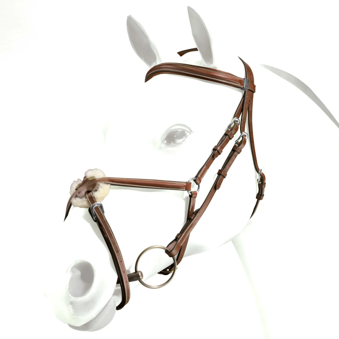Equipe Emporio Grackle Bridle with Silver Fittings #colour_newmarket