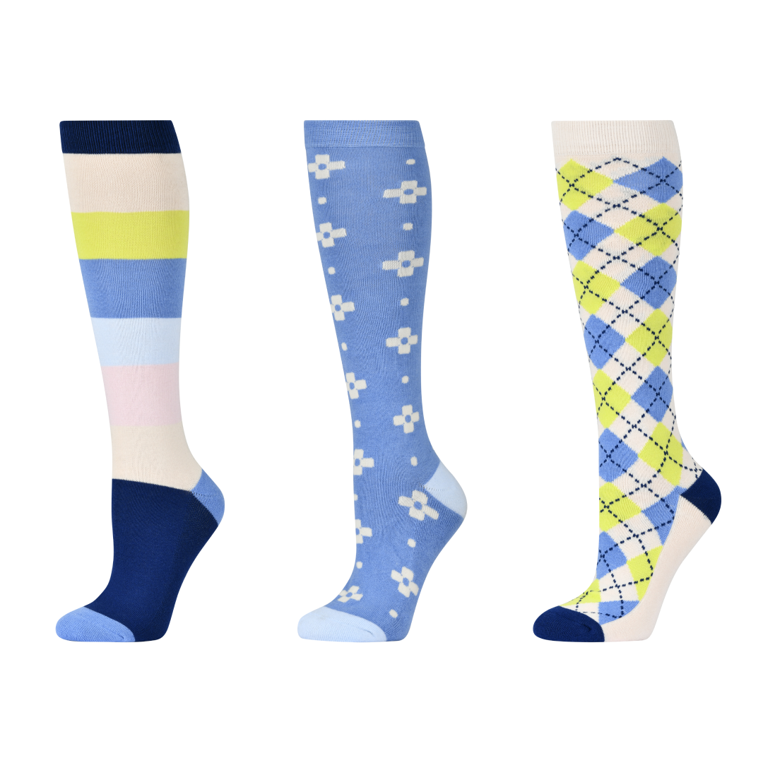 Dublin 3 Pack Socks Adults #colour_cornflowers