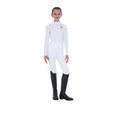 Equestro Girls' Long-Sleeved Competition Polo Shirt Equestro X Fise