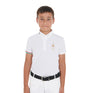 Equestro Boys' Four-Button Competition Polo Shirt Equestro X Fise