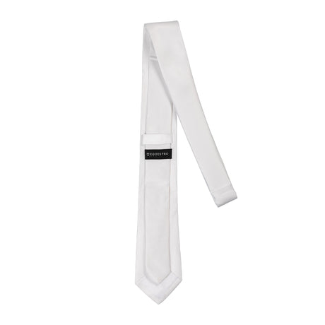 Equestro Competition Tie With Embroidered Logo Equestro X Fise #colour_white