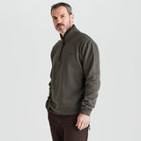 Men's Brancaster 1/4 Zip Top - Moss