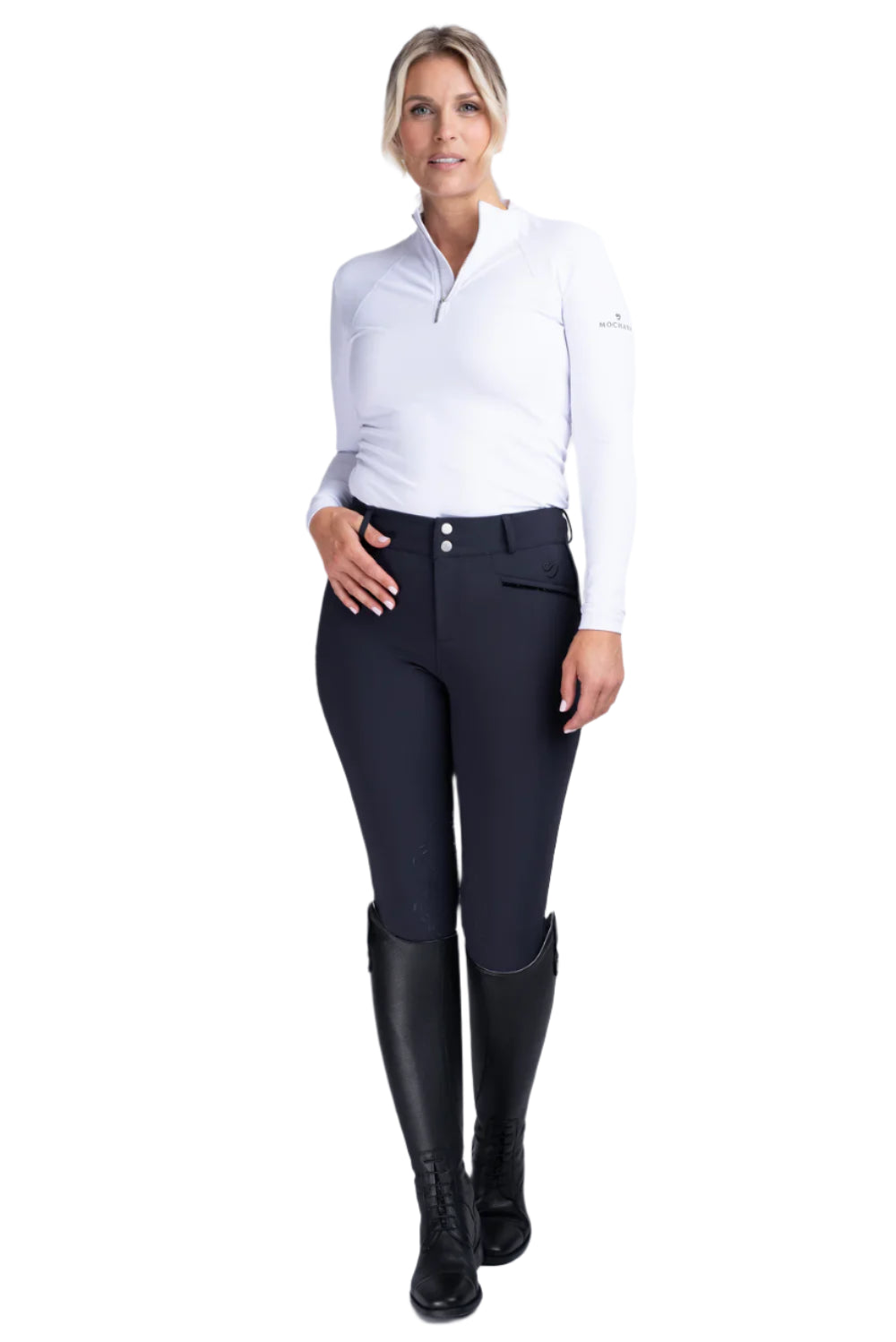 Mochara Knee Grip Breeches #colour_navy