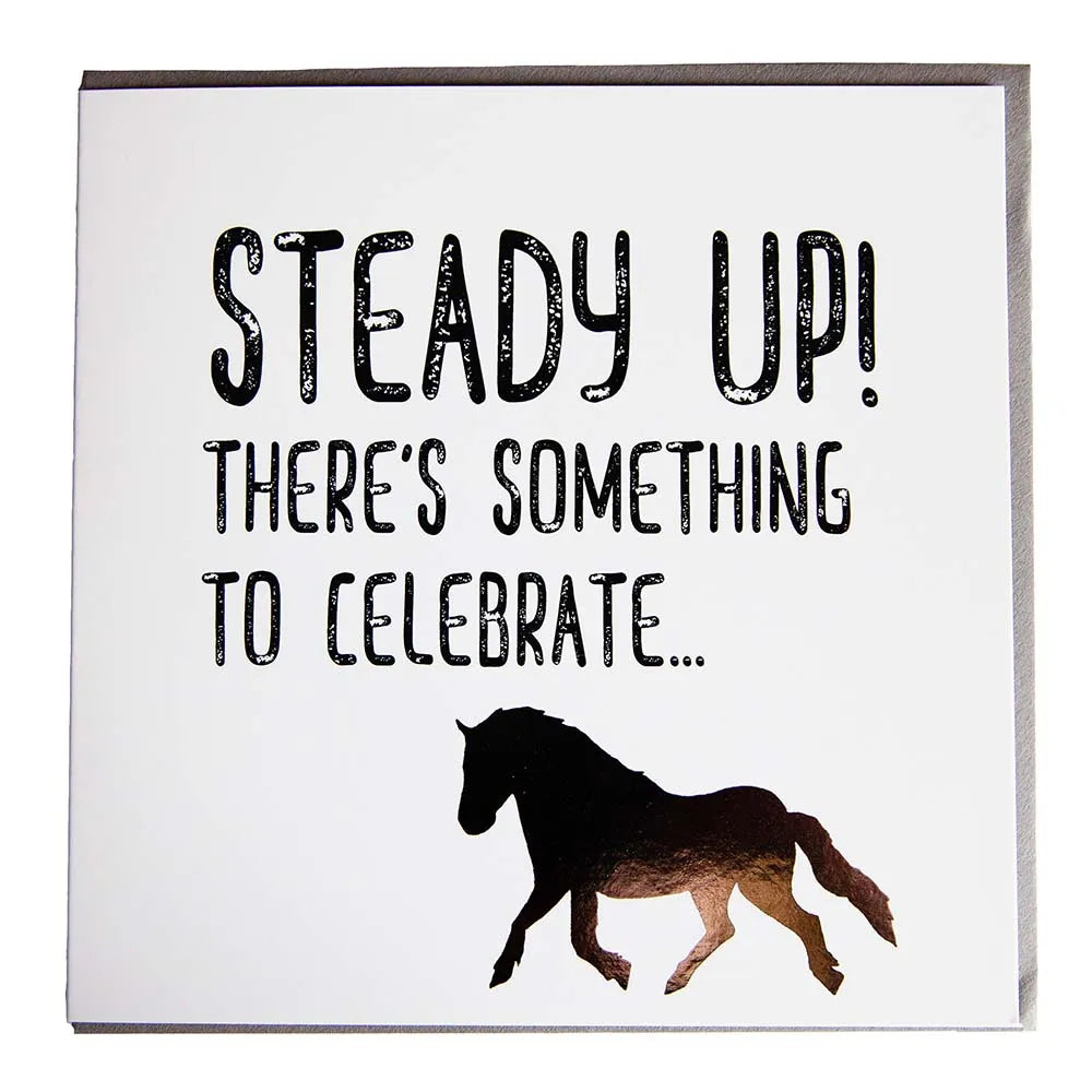 Gubblecote Foiled Greetings Card #style_steady-up