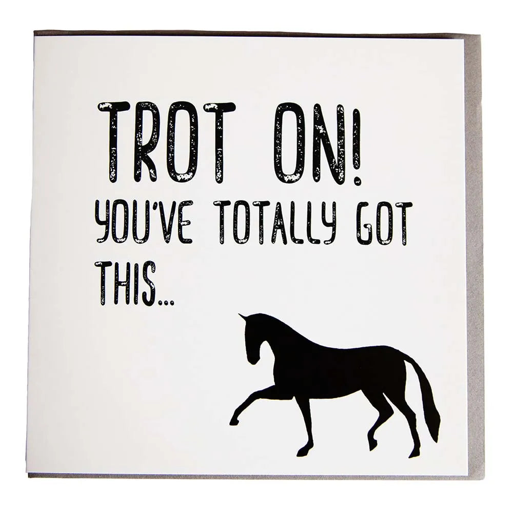 Gubblecote Foiled Greetings Card #style_trot-on