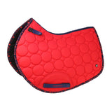 Hy Equestrian DynaMizs Ecliptic Close Contact Saddle Pad #colour_red-navy