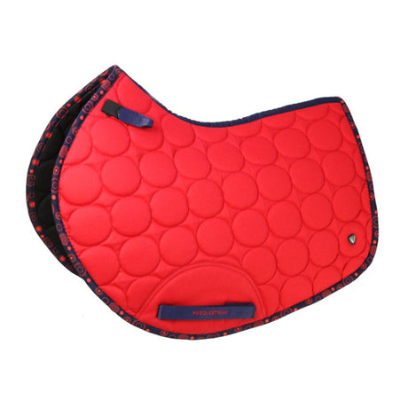 Hy Equestrian DynaMizs Ecliptic Close Contact Saddle Pad #colour_red-navy