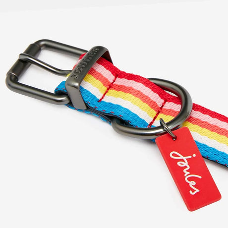 Joules Rainbow Stripe Dog Collar