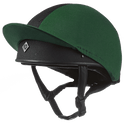 Charles Owen Pro II Vented Hat Silk #colour_bottle-green