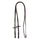 Equestro Leather And Rubber Reins Silver Fitting (1.6Cm) #colour_brown