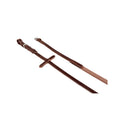 Equestro Reins In Leather And Smooth Rubber