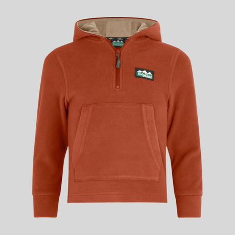 Kids Ballistic Fleece Hoodie - Russet