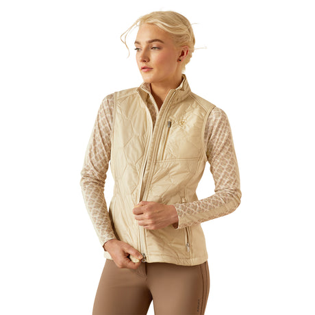 Ariat Women's Fusion Insulated Vest #colour_almond-milk