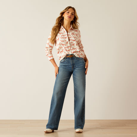 Ariat Women's Rudford Shirt #colour_blushing-horse