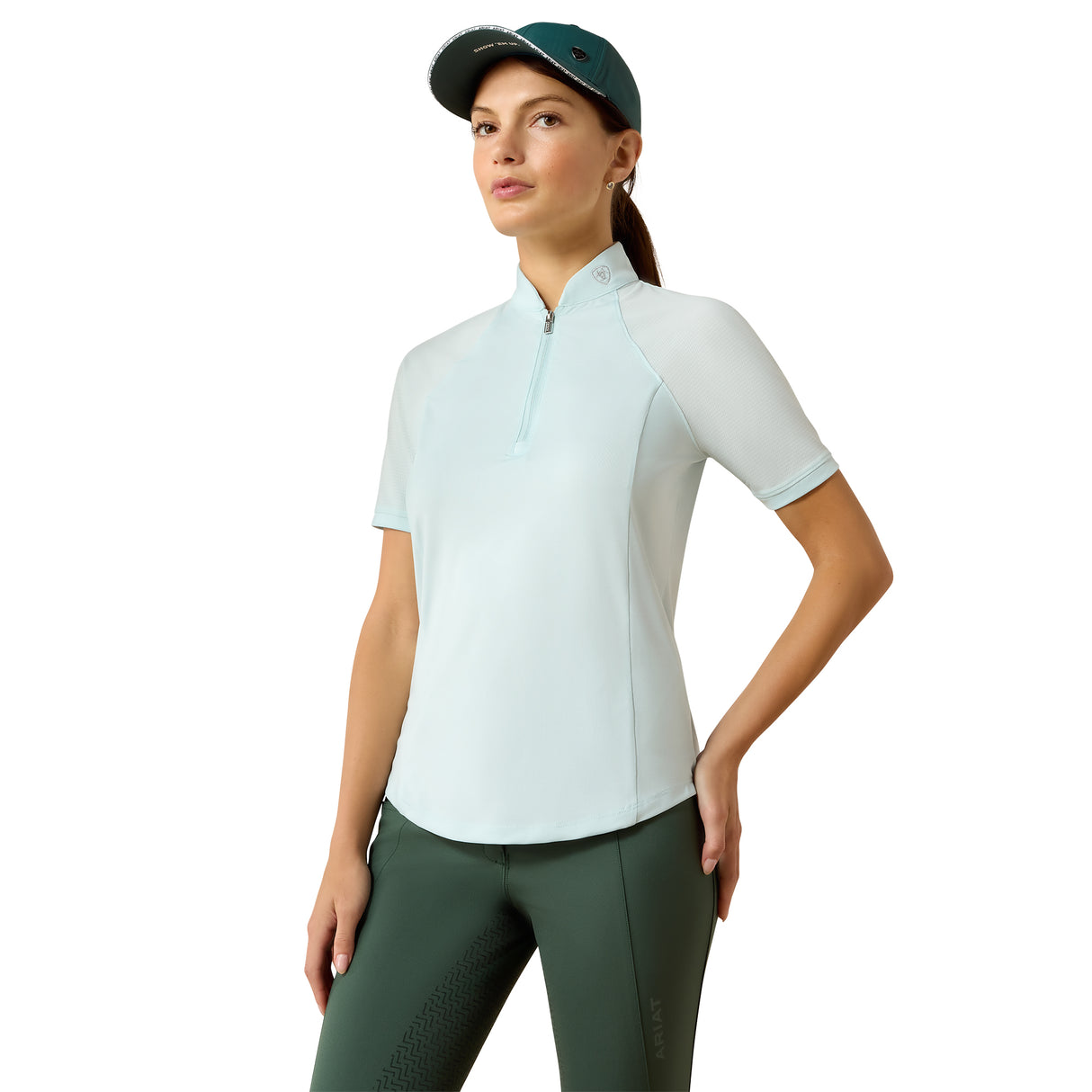 Ariat Women's Soquel 1/4 Zip Baselayer #colour_starlight-blue