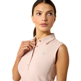 Ariat Women's Prix 3.0 Sleeveless Polo #colour_sepia-rose