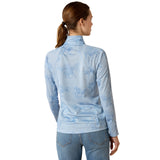 Ariat Women's Sunstopper 3.0 1/4 Zip Baselayer #colour_st.-tropez-mirage-print