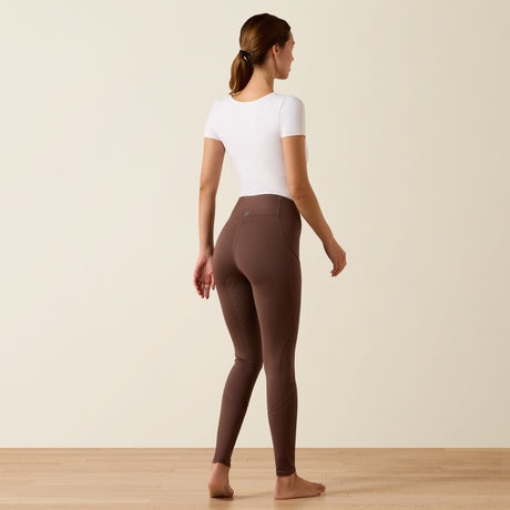 Ariat Women's Breathe Eos Half Grip Recycled Materials Tights #colour_pommel-brown