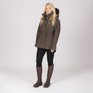 Shires Aubrion Heritage Unisex Full Zip Jacket #colour_dark-olive