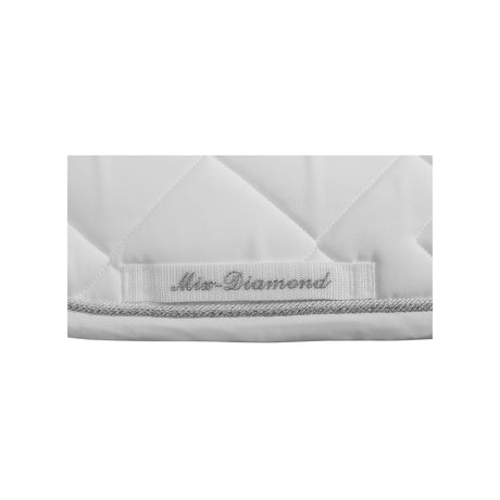 Equestro Diamond Dressage Saddle Pad #colour_white