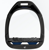 Flex-On Green Composite Inclined Ultra Grip Steigbügel – Schwarz/Schwarz/Marineblau