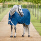 Horseware Ireland Ionic 100g Therapy Turnout Rug #colours_imperial-blue-silver-navy