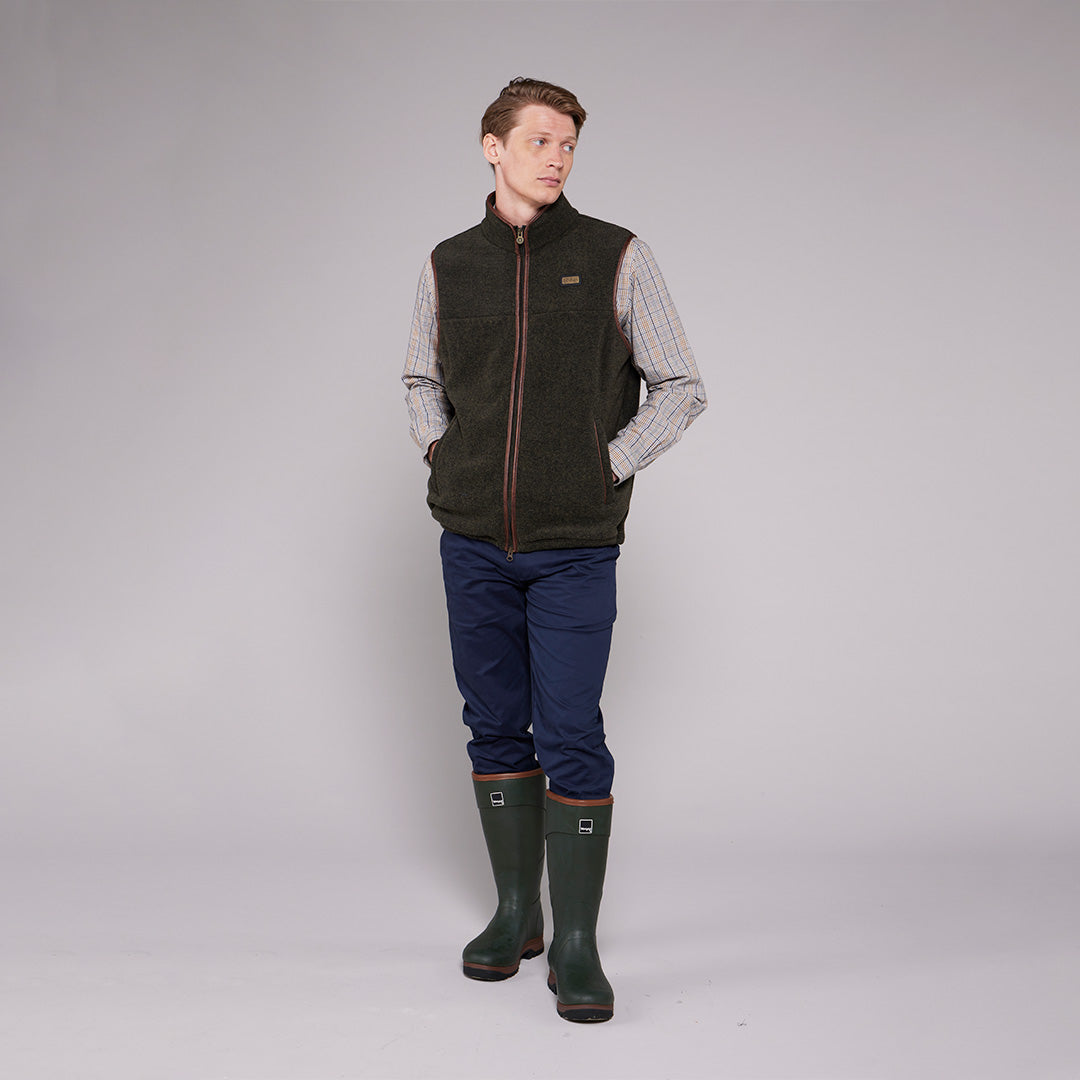 Toggi Tudor Men's Fleece Gilet #colour_forest-green