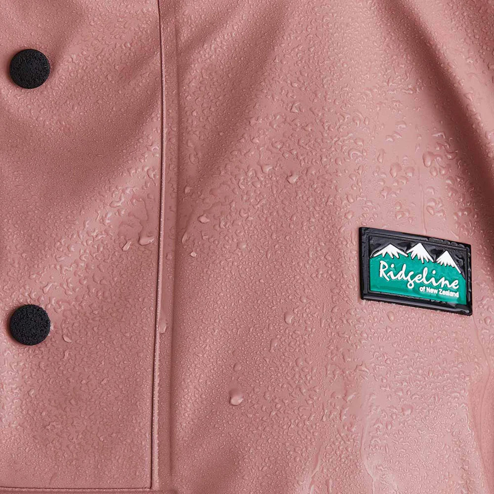 Ridgeline Unisex Poncho #colour_dusky-pink