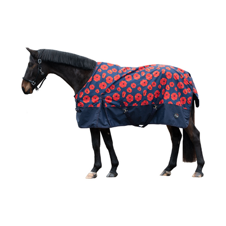 HKM 600D 300g Turnout Rug -Poppy- #colour_flower