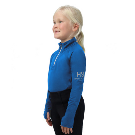 Hy Sport Active Young Rider Base Layer #colour_jewel-blue