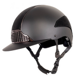 Gatehouse Oxer Regular Peak Riding Hat #colour_black