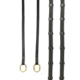 Whitaker Oblong 9-Loop Reins #colour_black