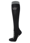 Woof Wear Long Winter Tech Riding Sock #colour_black-grey