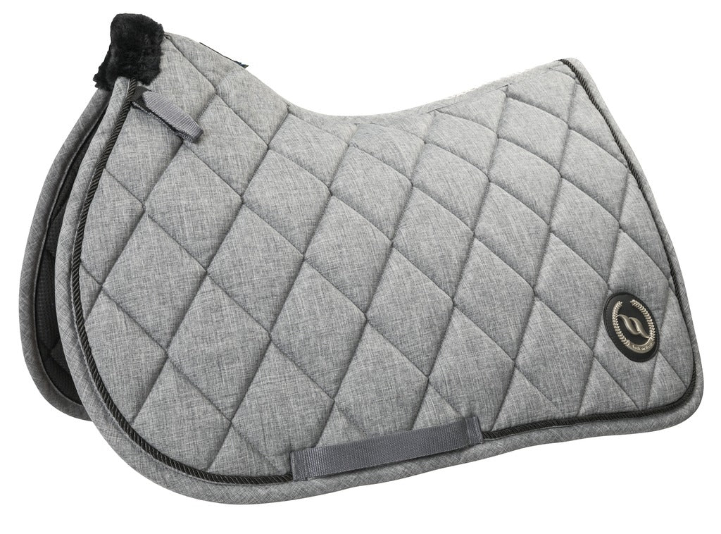 Back On Track Haze Collection Jumping Saddle Pad #colour_grey