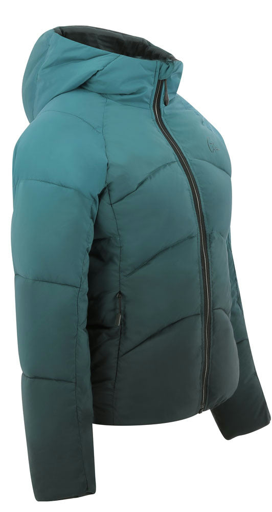 Equitheme Laura Children's Padded Jacket #colour_turquoise