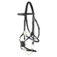 Stubben Leitrim Mexican Noseband with Slide/Lock Snaffle Bridle #colour_black-black