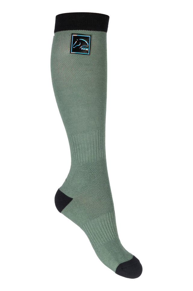 HKM Riding Socks -Harbour Island #colour_sage