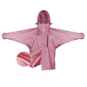 EQUIDRY Women's Shortie Mesh Lining Mac #colour_dusky-pink